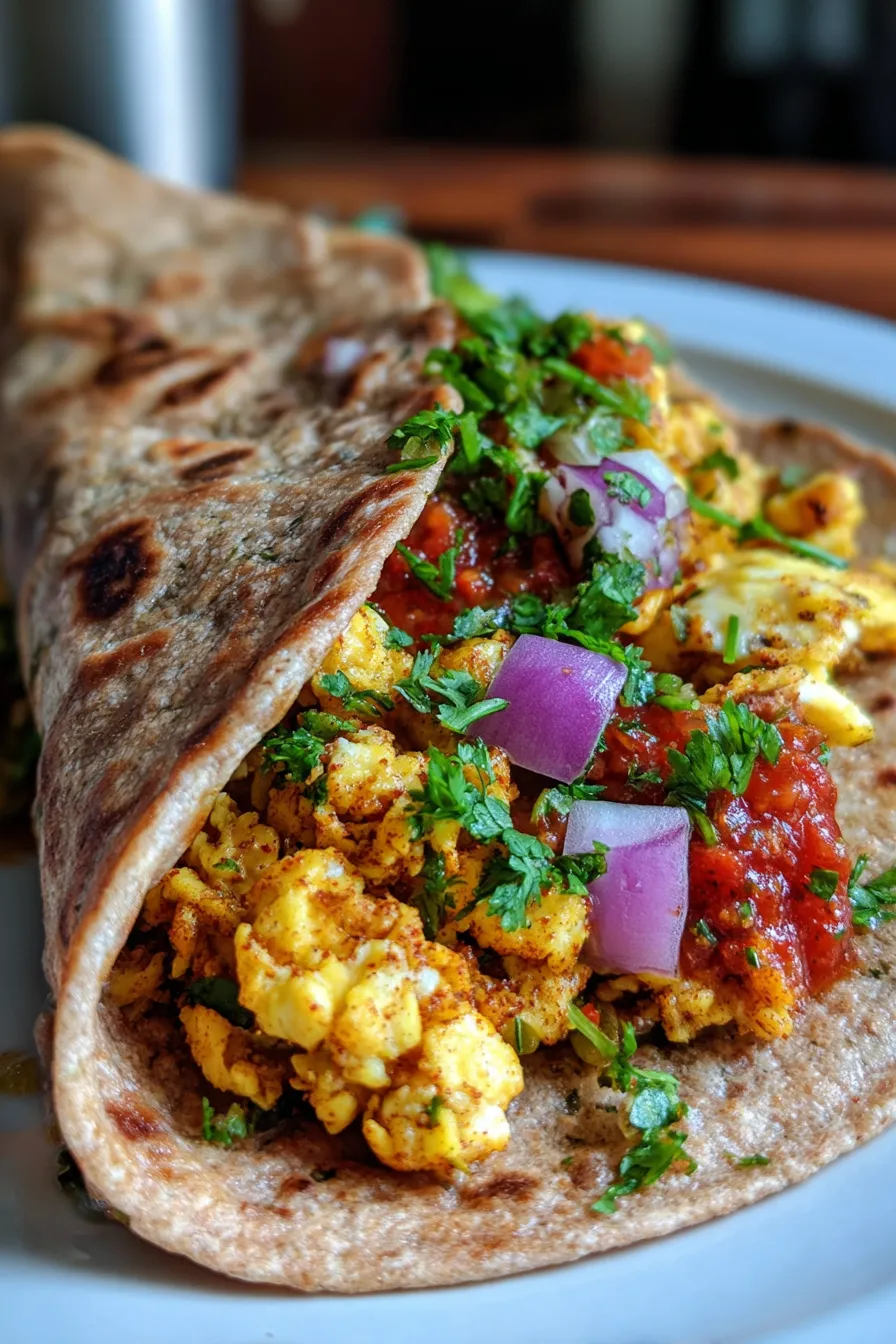 Indian Egg Frankie-ingredients-flatlay