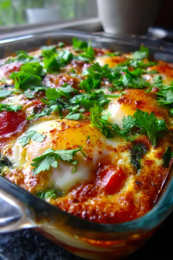 Spicy Keto-Friendly Indian Egg Bake | High-Protein Breakfast