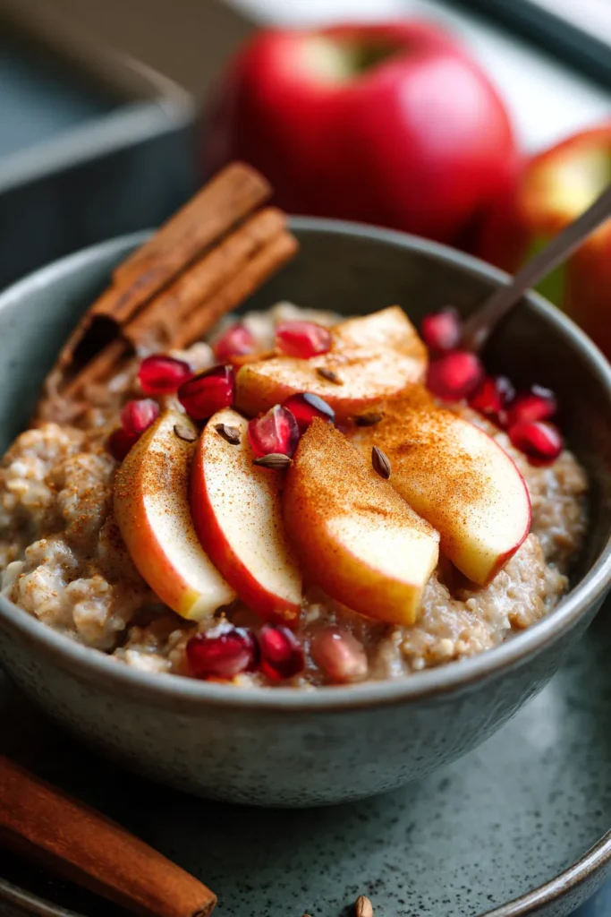 Low Carb Apple Cinnamon Steel Cut Oats | Breakfast Recipes Indian