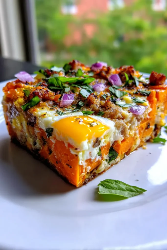 Make-Ahead Sweet Potato Breakfast Casserole | Cozy Brunch