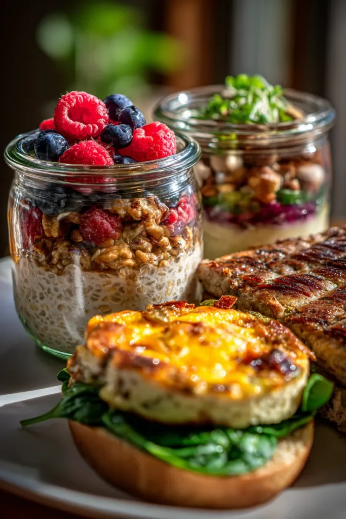 High-Protein Breakfast Jars & Casserole | Fuel Your Day