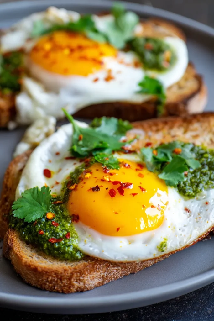 Ultimate Pesto Fried Eggs: Indian Breakfast Reinvented