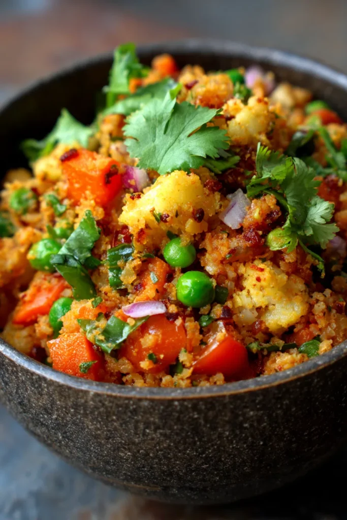 Nutrition-Packed Vegetable Upma Indian Recipes