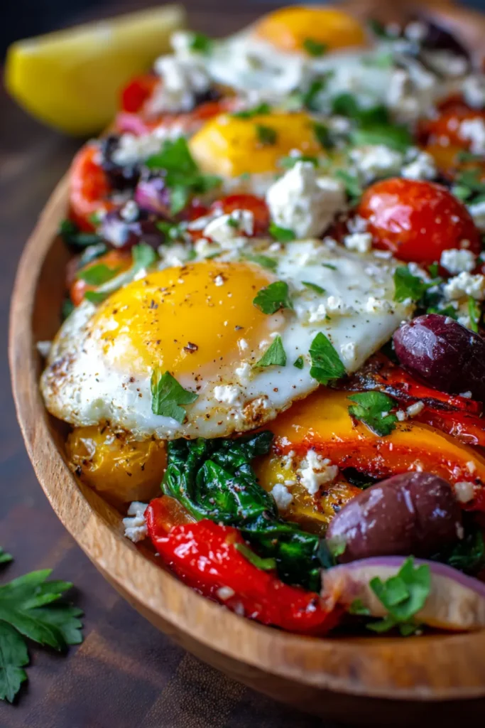 Easy One-Pan Mediterranean Breakfast Salad | Brunch Casserole