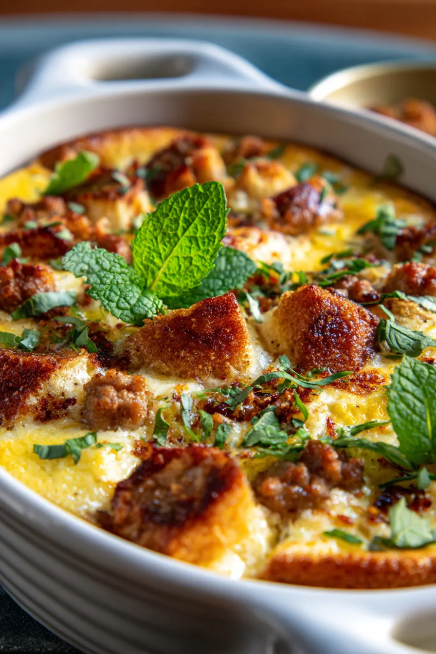 Pancake Sausage Bake-serving-suggestion