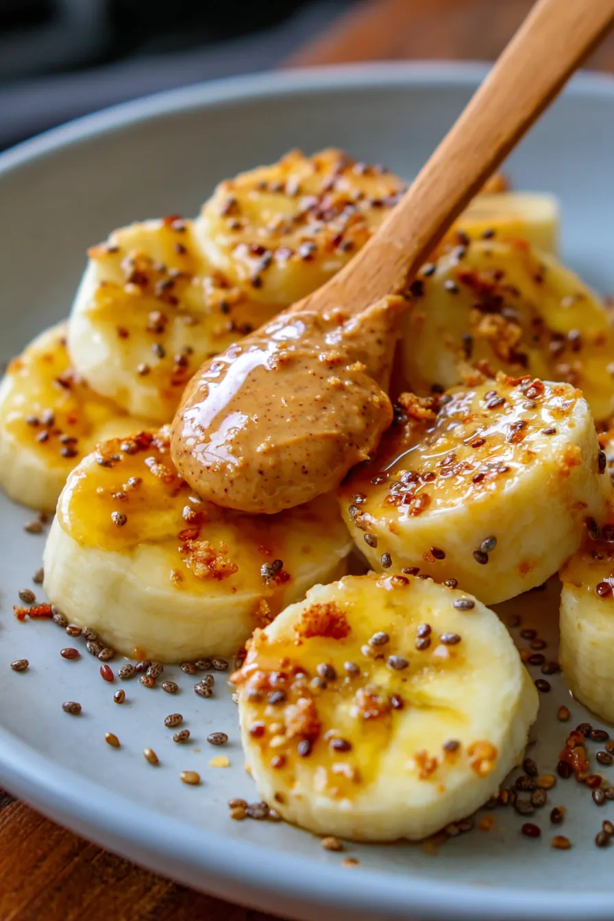Quick breakfast, almond butter, fresh fruit, vibrant
