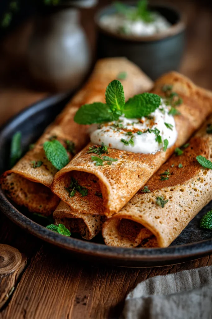 Quick Lentil Crepes | Breakfast Recipes Indian