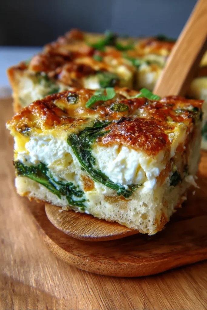 Quick Spinach & Feta Strata: Ultimate Indian Breakfast Bake!