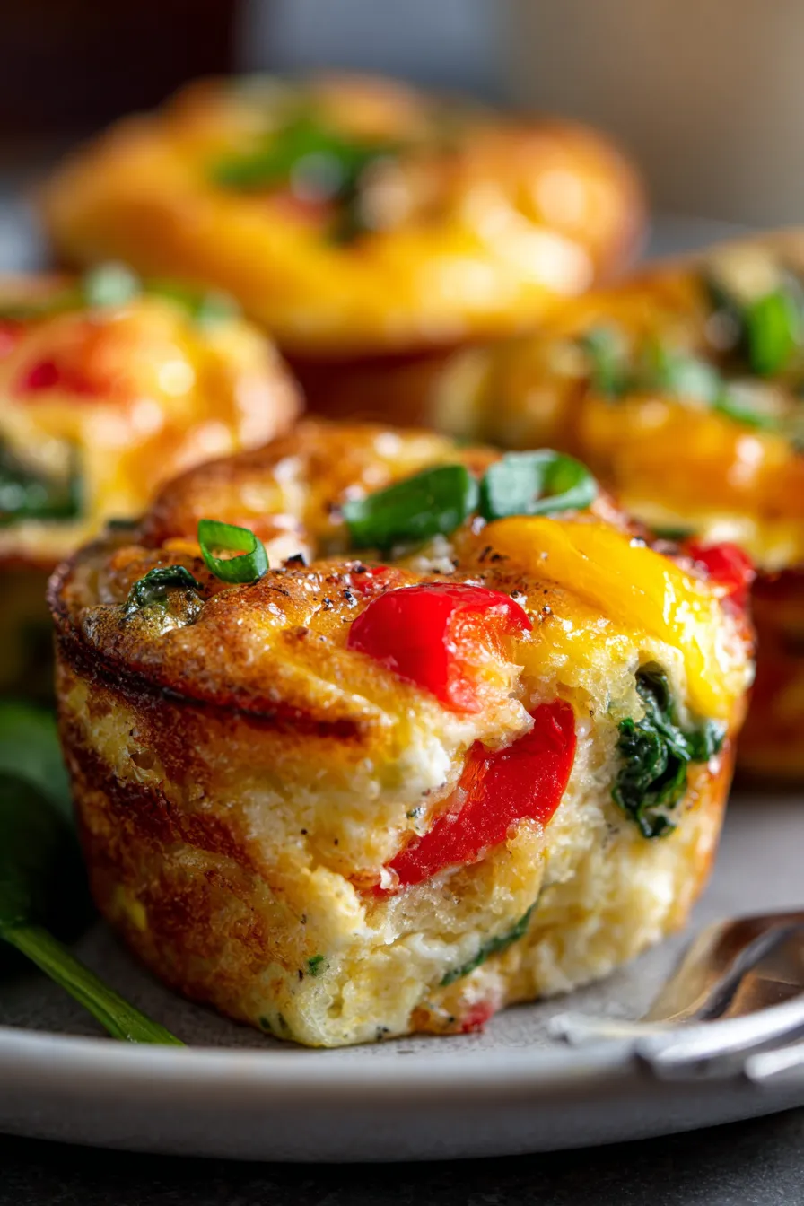 Quick Veggie Egg Bites Breakfast Casserole-makeahead-tray