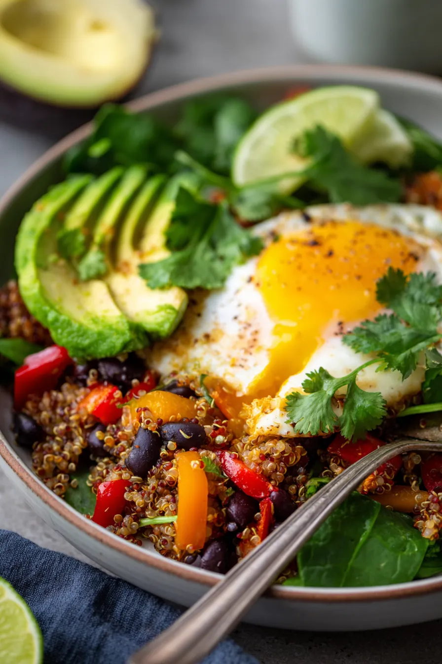 Quinoa & Black Bean Scramble-ingredients-fresh