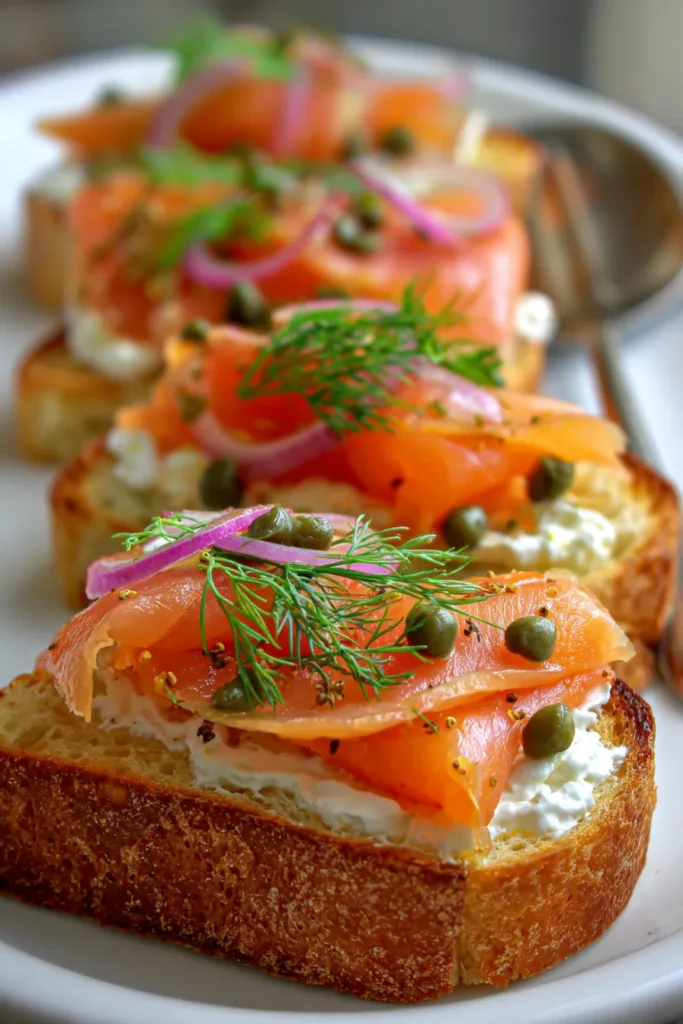 Smoked Salmon & Caper Toast: High Protein Breakfast Recipe