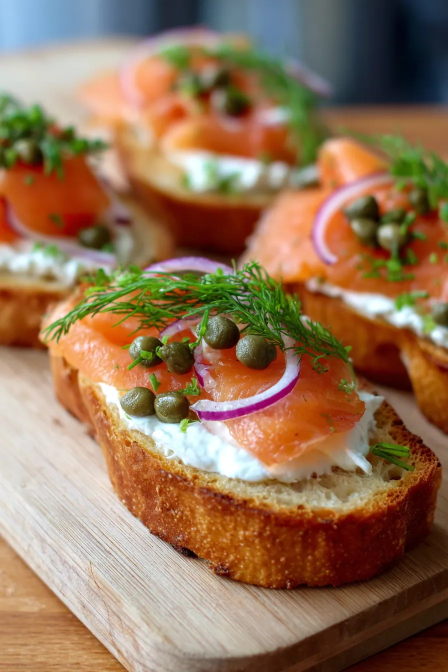 Smoked Salmon & Caper Toast | High Protein Breakfast-plated-gourmet
