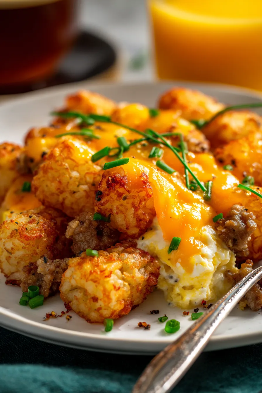 Tater Tot bake-ingredients-assembly