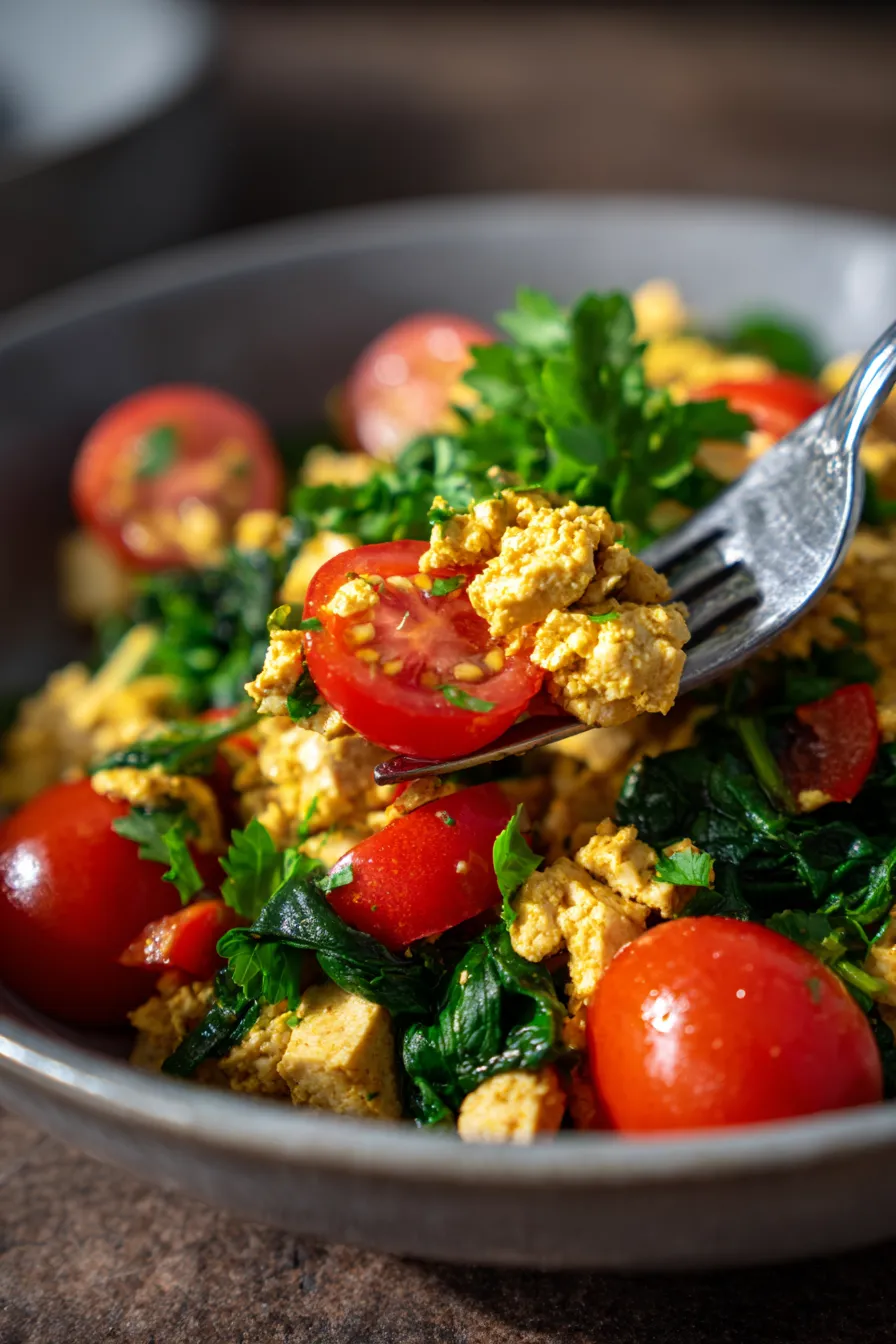 Tofu Scramble-breakfast-plate-topdown