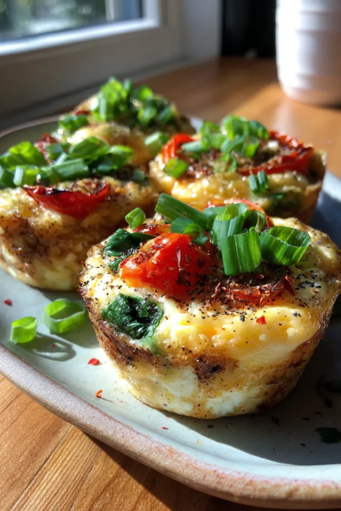 Veggie Egg White Bites Breakfast Recipe