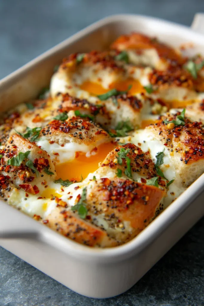 Weight Loss Everything Bagel Casserole | High Protein Breakfast