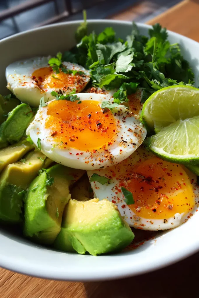 Zesty Lime Avocado & Egg Bowl | Healthy Breakfast