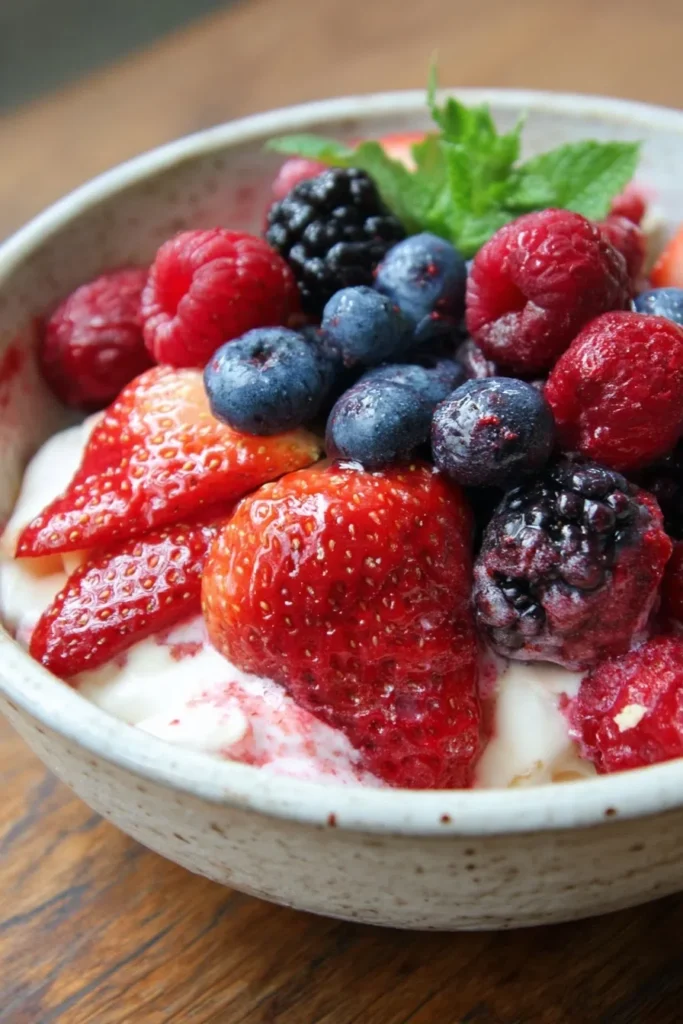 Wholesome Berry Greek Yogurt Bowl Breakfast Casserole