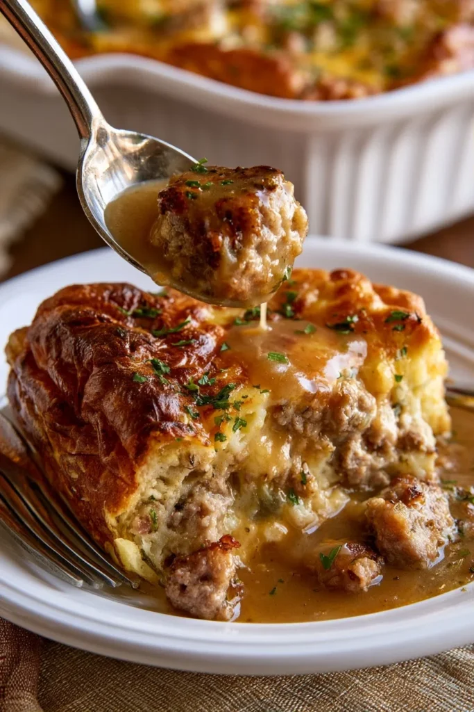 Brunch Sausage & Gravy Bake – High‑Protein Breakfast Delight