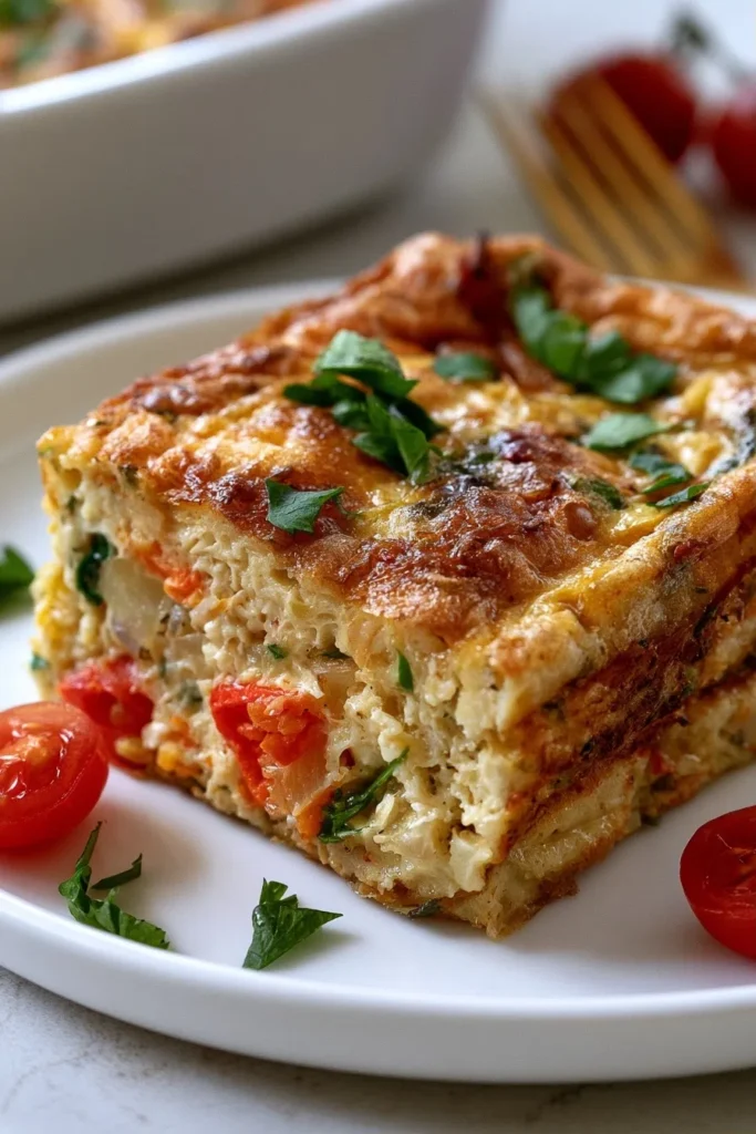 Nutritious Indian Egg Bake – Quick Breakfast Casserole